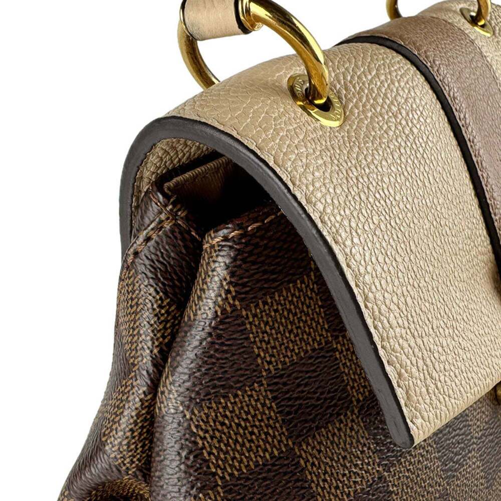 LOUIS VUITTON Brown Damier Leather Backpack - Picture 6 of 13
